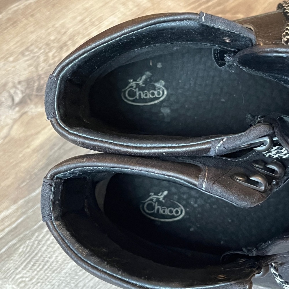 Chaco‎ Sierra Waterproof Black Leather Boots Womens 8 UK 6 EU 39 - Picture 7 of 8